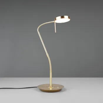 Lampa de masa Monza, TRIO, 19x46x57 cm, 12W, 1x SMD, metal, bronz mat imagine