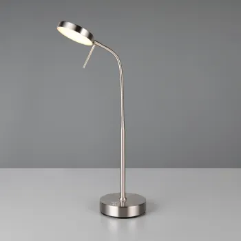 Lampa de masa Moreno, RL, 14x11x65 cm, 3W, 1x SMD, metal, nichel mat imagine