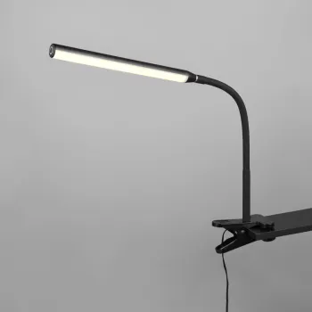 Lampa de masa Nevada, RL, 35x0.8x38 cm, 5W, 1x SMD, plastic, negru mat imagine