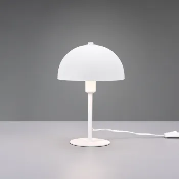 Lampa de masa Nola, TRIO, 20x30.5 cm, 28W, 1x E14, metal, alb mat imagine