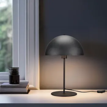 Lampa de masa Nola, TRIO, 20x30.5 cm, 28W, 1x E14, metal, negru mat imagine