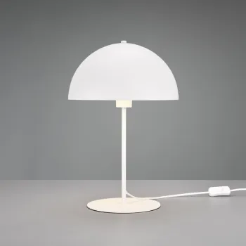 Lampa de masa Nola, TRIO, 30x45 cm, 40W, 1x E27, metal, alb mat imagine