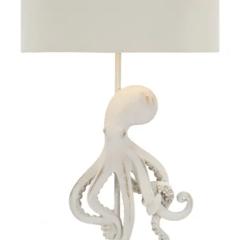 Lampa de masa Octopus, Mauro Ferretti, 1x E27, 40W, 30.5x64.5 cm, polirasina/fier/textil, alb imagine