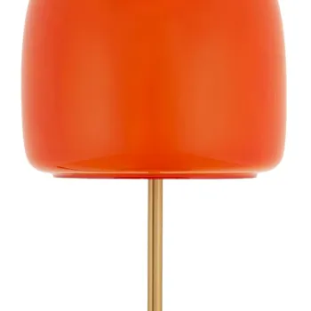 Lampa de masa Oldy, Mauro Ferretti, 1 x E27, 40W, 30x53 cm, fier/sticla, auriu/portocaliu imagine