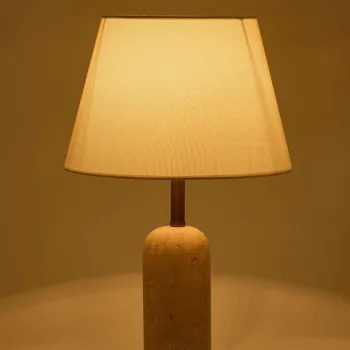 Lampa de masa, Opviq, 377KLT1103, Crem / Bej imagine