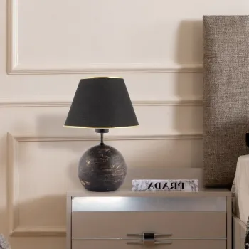 Lampa de masa, Opviq, 390FLH2254, Negru imagine