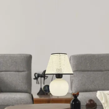 Lampa de masa, Opviq, 433NUV1505, Alb imagine