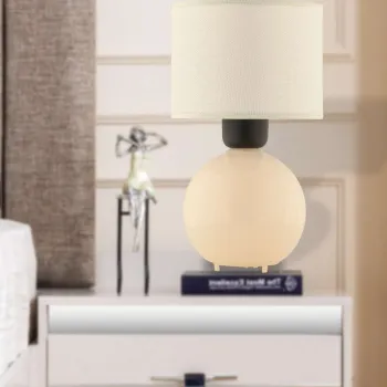 Lampa de masa, Opviq, 433NUV1521, Crem imagine