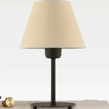 Lampa de masa, Opviq, 433NUV1526, Crem/Negru imagine