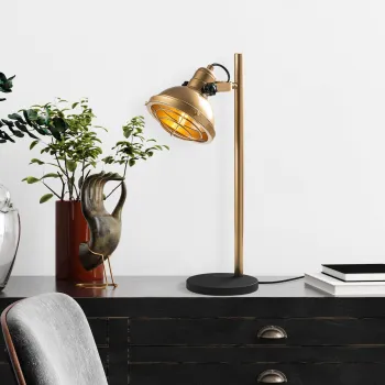 Lampa de masa, Opviq, 521SHN2251, Auriu imagine