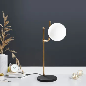 Lampa de masa, Opviq, 521SHN2266, Negru imagine