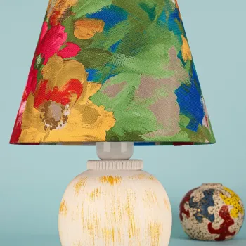 Lampa de masa, Opviq, 687HMY1488, Multicolor imagine