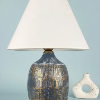 Lampa de masa, Opviq, 687HMY1494, Albastru imagine