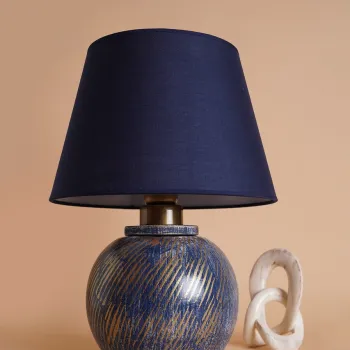 Lampa de masa, Opviq, 687HMY2198, Albastru imagine