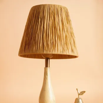 Lampa de masa, Opviq, 687HMY2222, Crem imagine