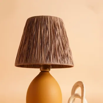 Lampa de masa, Opviq, 687HMY2228, Portocaliu imagine