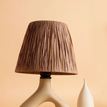 Lampa de masa, Opviq, 687HMY2249, Bej imagine