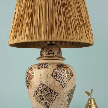 Lampa de masa, Opviq, 687HMY2353, Crem imagine