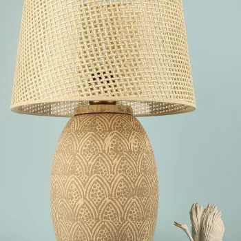 Lampa de masa, Opviq, 687HMY2402, Bej imagine