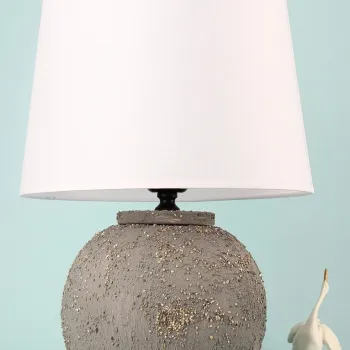 Lampa de masa, Opviq, 687HMY2410, Gri/Alb imagine