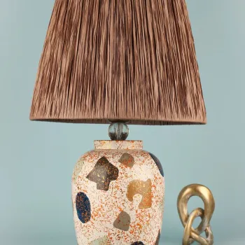 Lampa de masa, Opviq, 687HMY2440, Multicolor imagine