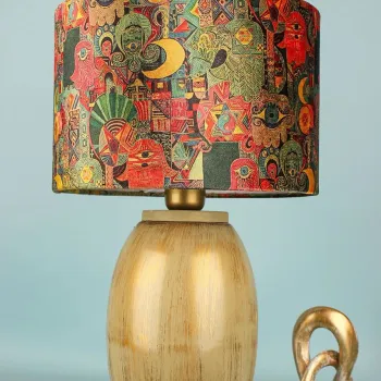 Lampa de masa, Opviq, 687HMY2442, Multicolor imagine