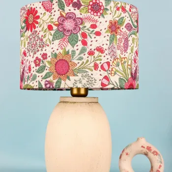 Lampa de masa, Opviq, 687HMY2453, Crem imagine