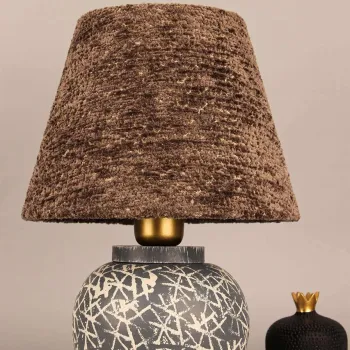 Lampa de masa, Opviq, 687HMY2491, Maro / Gri imagine