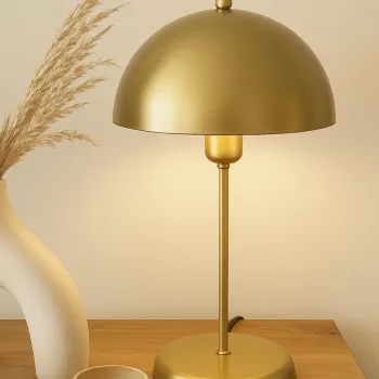 Lampa de masa, Opviq, 751ARL1122, Metal, Auriu imagine