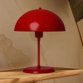 Lampa de masa, Opviq, 751ARL1127, Metal, Rosu imagine