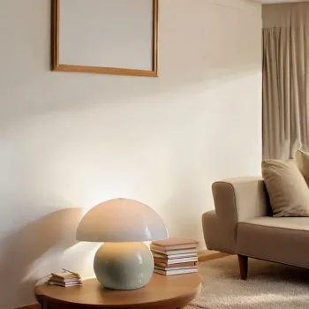 Lampa de masa, Opviq, 751ARL1129, Metal, Crem imagine