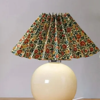 Lampa de masa, Opviq, 751ARL1130, Metal, Multicolor / Crem imagine