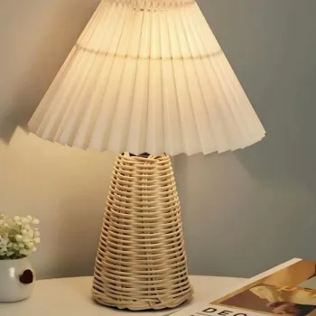 Lampa de masa, Opviq, 751ARL1137, CORP DIN BAMBUS, Crem / Bej imagine