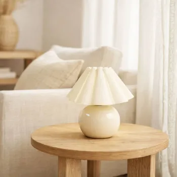 Lampa de masa, Opviq, 780SGN2168, Ecru imagine