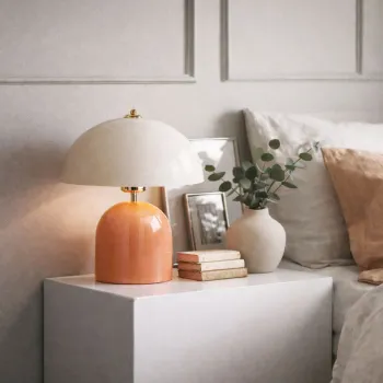 Lampa de masa, Opviq, 780SGN2177, Roz somon imagine