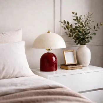 Lampa de masa, Opviq, 780SGN2180, Rosu imagine