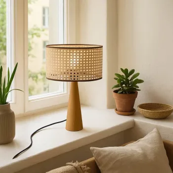 Lampa de masa, Opviq, 780SGN4571, Bej imagine