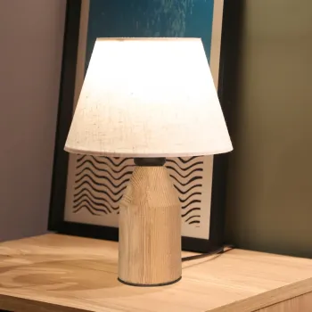 Lampa de masa, Opviq, 780SGN4577, Crem imagine