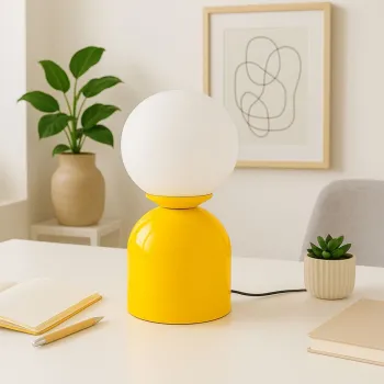 Lampa de masa, Opviq, 780SGN4736, Galben imagine