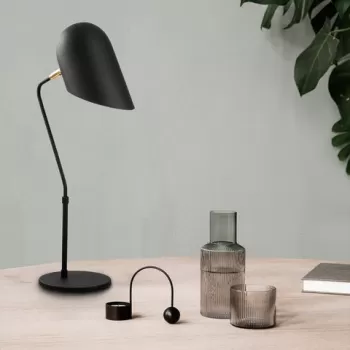 Lampa de masa, Opviq, 892OPV1122, Metal, Negru/Auriu imagine