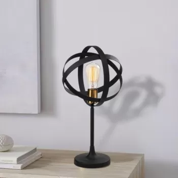 Lampa de masa, Opviq, 892OPV1124, Metal, Aur/Negru imagine