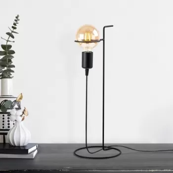 Lampa de masa, Opviq, 892OPV1152, Metal, Negru imagine