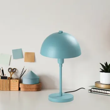 Lampa de masa, Opviq, 892OPV2218, Turcoaz imagine
