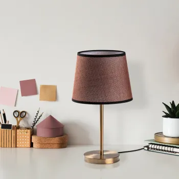 Lampa de masa, Opviq, 892OPV2227, Maro antichizat imagine