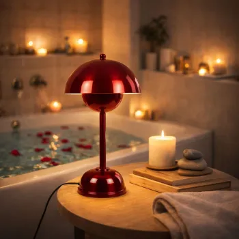 Lampa de masa, Opviq, 892OPV2236, Rosu imagine