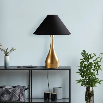 Lampa de masa, Opviq, 892OPV2468, Aur/Negru imagine