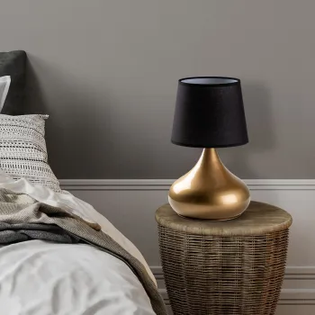 Lampa de masa, Opviq, 892OPV2581, Aur/Negru imagine