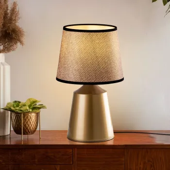 Lampa de masa, Opviq, 892OPV2591, Aur / Bej imagine