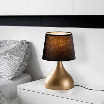 Lampa de masa, Opviq, 892OPV2593, Aur/Negru imagine