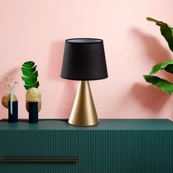 Lampa de masa, Opviq, 892OPV2597, Aur/Negru imagine